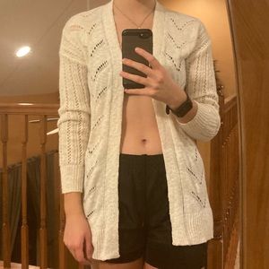 Really cute cream cardigan!